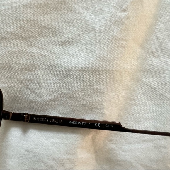 Bottega Veneta classic metal aviator Sunglasses brown large aviator NEW - Picture 5 of 7